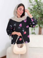 شومیز طرح گل لاله کد 8350 - تصویر 23