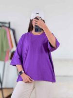تیشرت باکسی آلینا کد 8364 - تصویر 12