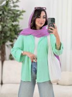 مانتو آستین پاگن گلوریا کد 8371 - تصویر 4