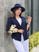 مانتو لینن آستین پفی کد 8363 - تصویر 16