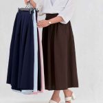 دامن لینن پیله دار کد 8362