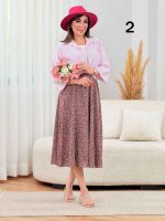 دامن طرح گل ریز کد 8351 - تصویر 3