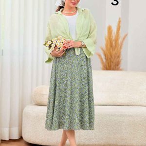 دامن طرح گل ریز کد 8351