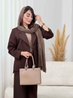مانتو دو دکمه برش دار کد8390 - تصویر 4