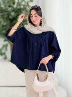 مانتو پانچ آستین بند توسکا کد8393 - تصویر 2