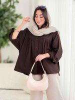 مانتو پانچ آستین بند توسکا کد8393 - تصویر 17