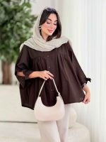 مانتو پانچ آستین بند توسکا کد8393 - تصویر 22