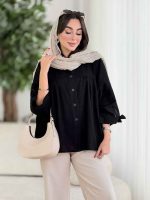 مانتو پانچ آستین بند توسکا کد8393 - تصویر 15