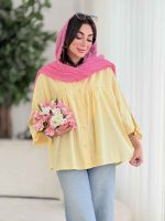 مانتو پانچ آستین بند توسکا کد8393 - تصویر 3
