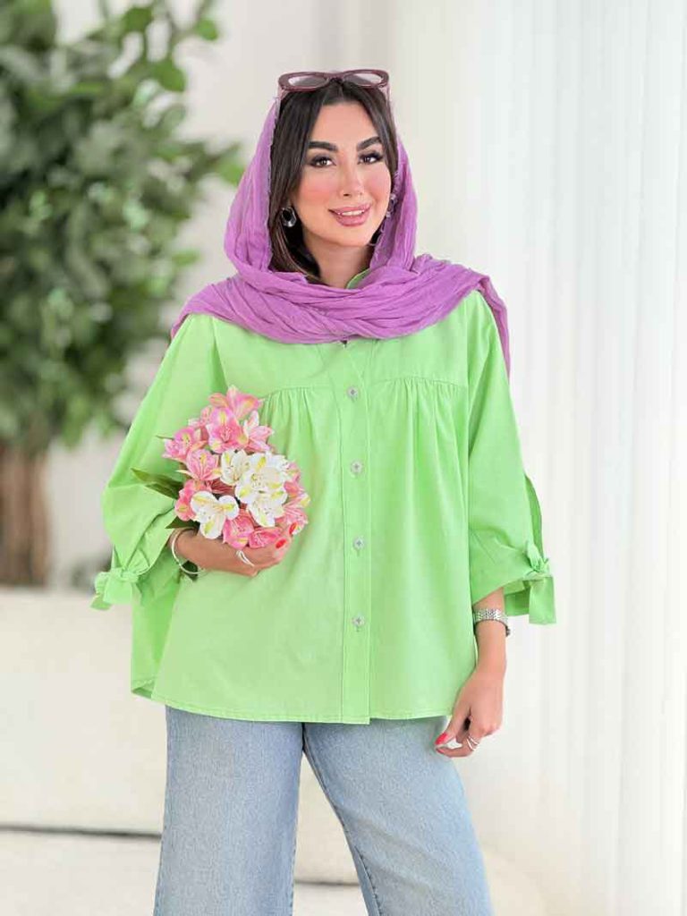 مانتو پانچ آستین بند توسکا کد8393