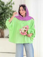مانتو پانچ آستین بند توسکا کد8393 - تصویر 8