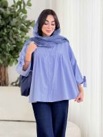مانتو پانچ آستین بند توسکا کد8393 - تصویر 5