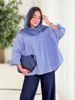 مانتو پانچ آستین بند توسکا کد8393 - تصویر 26