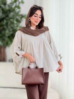 مانتو پانچ آستین بند توسکا کد8393 - تصویر 10