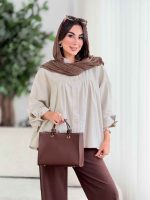 مانتو پانچ آستین بند توسکا کد8393 - تصویر 25