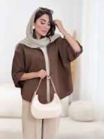 مانتو آستین پاکتی یاسمین کد 8389 - تصویر 12