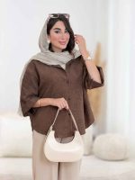 مانتو آستین پاکتی یاسمین کد 8389 - تصویر 4