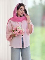 مانتو آستین پاکتی یاسمین کد 8389 - تصویر 17