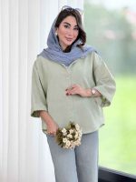 مانتو آستین پاکتی یاسمین کد 8389 - تصویر 18