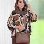 مانتو کوک دوزی طرح دار کد 8396