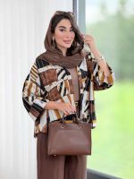 مانتو کوک دوزی طرح دار کد 8396