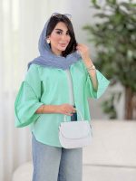 مانتو پانچ آستین پاگن آماندا کد8370 - تصویر 6