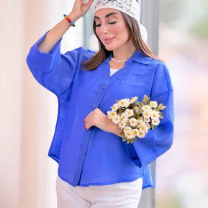 شومیز آستین پاکتی پشت پیله کد8388