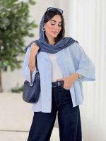 مانتو برش دار دو جیب کد 8105 - تصویر 12