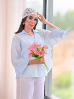 شومیز آستین پاکتی پشت پیله کد8388 - تصویر 31