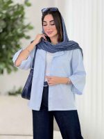 مانتو برش دار دو جیب کد 8105 - تصویر 6