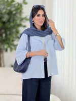 مانتو برش دار دو جیب کد 8105 - تصویر 17