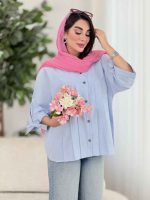 مانتو جلو پیله آستین بند کد8406 - تصویر 26