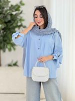 مانتو جلو پیله آستین بند کد8406 - تصویر 12