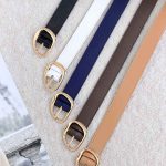 کمربند 2/5 سانت دور دوخت سگک بیضی کد 8040