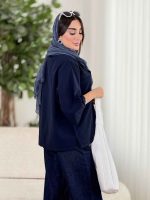 مانتو برش دار دو جیب کد 8105 - تصویر 8