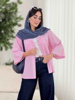 مانتو برش دار دو جیب کد 8105 - تصویر 2