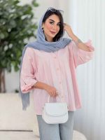مانتو جلو پیله آستین بند کد8406 - تصویر 16
