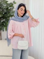 مانتو جلو پیله آستین بند کد8406 - تصویر 24