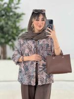 مانتو سر آستین دو دکمه کد 7659 - تصویر 3