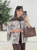 مانتو سر آستین دو دکمه کد 7659 - تصویر 11