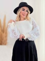 بافت آستین گیپور کد8465 - تصویر 4