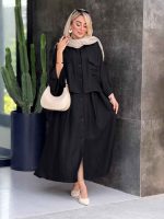 ست شومیز پانچ و سارافون کد 6655 - تصویر 16
