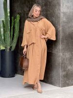 ست شومیز پانچ و سارافون کد 6655 - تصویر 5
