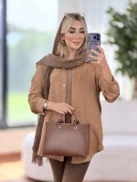 مانتو تک جیب حنانه کد 7017 - تصویر 6