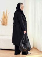 بارانی بلند چهاردکمه کد 8408 - تصویر 19
