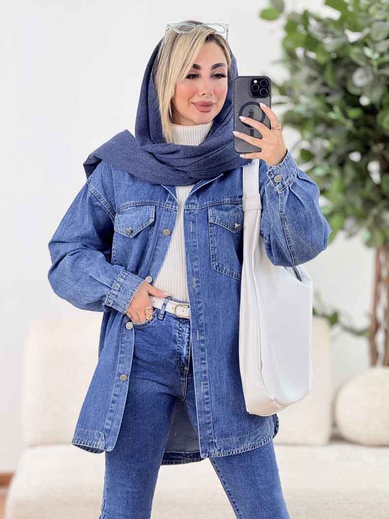 جین دو جیب پاکتی رستا کد8515