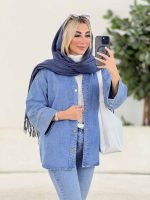کت جین پشت پیله کد 8514 - تصویر 9