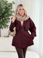 بارانی پشت سه دکمه کد 8497 - تصویر 13