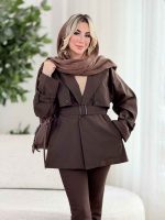 بارانی پشت سه دکمه کد 8497 - تصویر 2