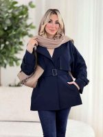 بارانی پشت سه دکمه کد 8497 - تصویر 9